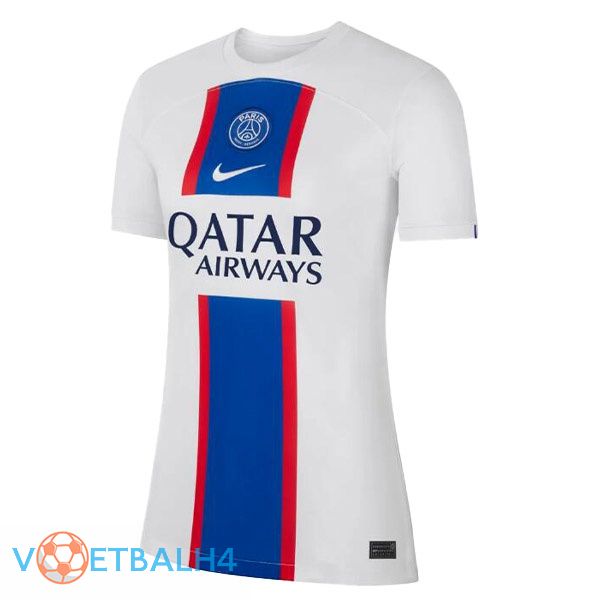 Paris PSG Women voetbal jerseys derde wit 2022-2023