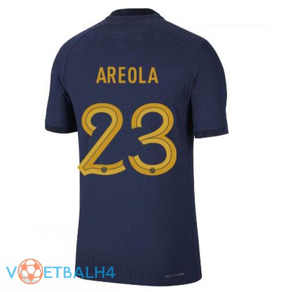 Frankrijk (AREOLA 23) voetbal jerseys thuis blauw koninklijk wereldbeker 2022