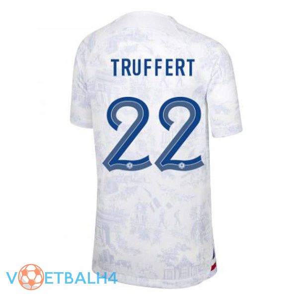 Frankrijk (TRUFFERT 22) voetbal jerseys uit wit wereldbeker 2022