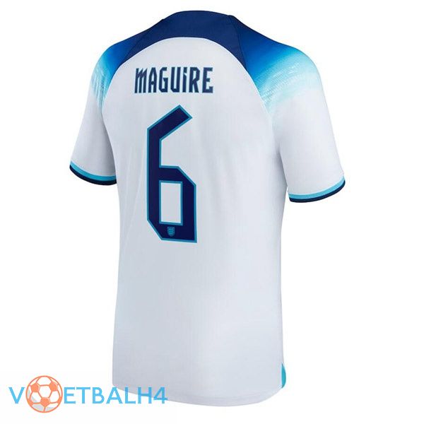 Engeland (MAGUIRE 6) voetbal jerseys thuis wit wereldbeker 2022