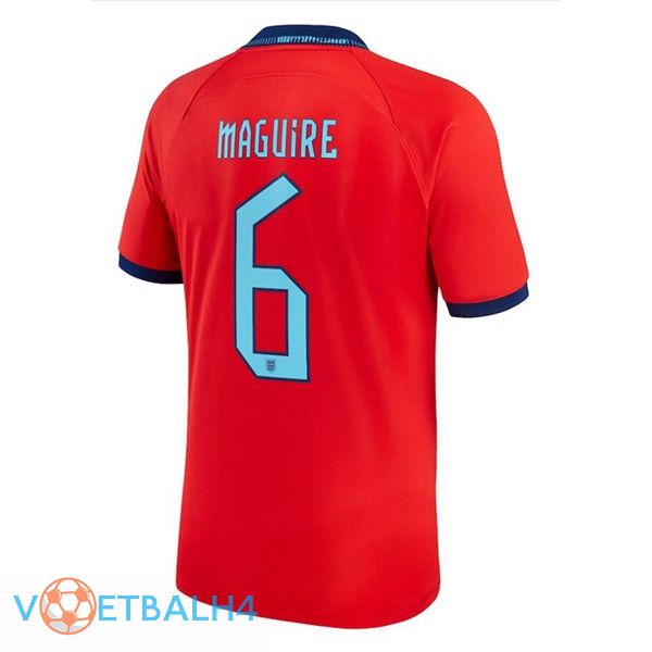 Engeland (MAGUIRE 6) voetbal jerseys uit rood wereldbeker 2022