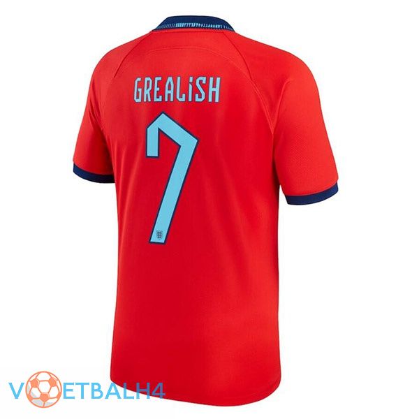 Engeland (GREALISH 7) voetbal jerseys uit rood wereldbeker 2022