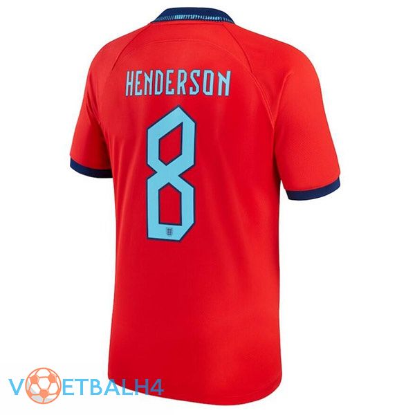 Engeland (HENDERSON 8) voetbal jerseys uit rood wereldbeker 2022