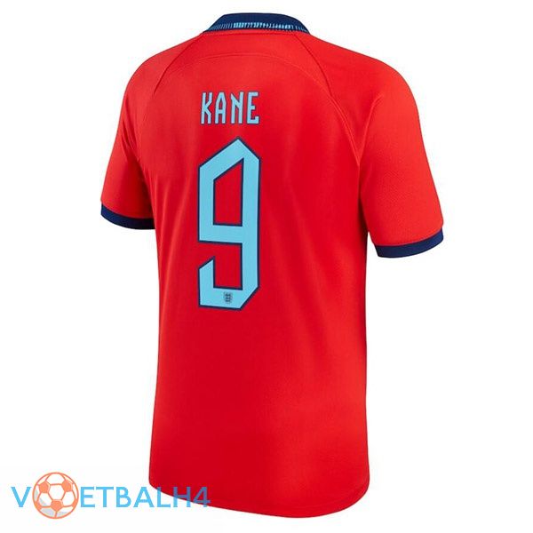 Engeland (KANE 9) voetbal jerseys uit rood wereldbeker 2022