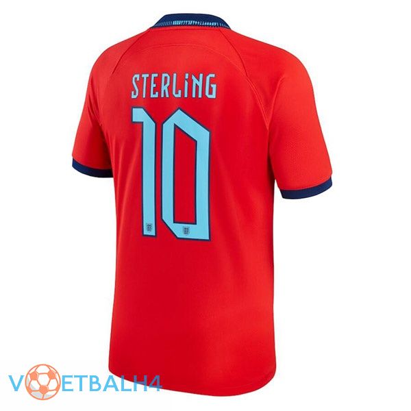 Engeland (STERLING 10) voetbal jerseys uit rood wereldbeker 2022