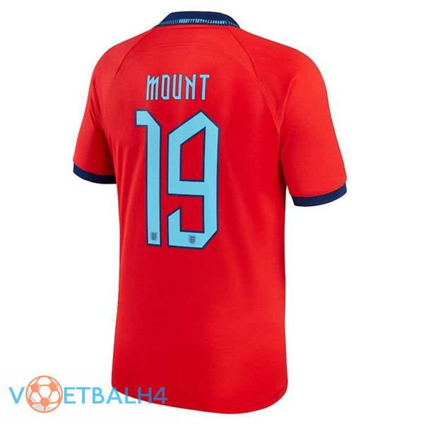 Engeland (MOUNT 19) voetbal jerseys uit rood wereldbeker 2022