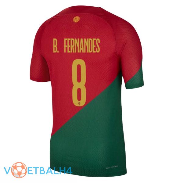 Portugal (J. MOUTINHO 8) voetbal jerseys thuis rood groente wereldbeker 2022