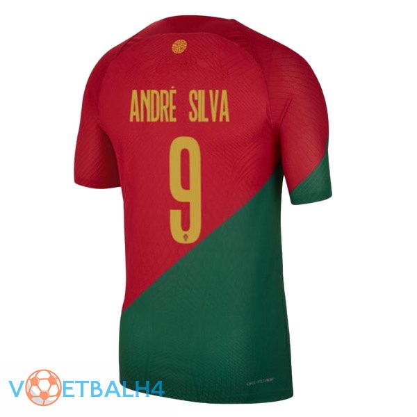 Portugal (ANDRÉ SILVA 9) voetbal jerseys thuis rood groente wereldbeker 2022