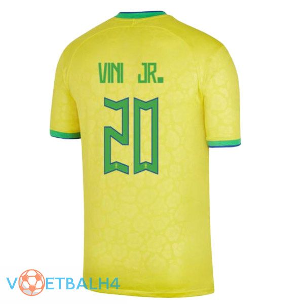 Brazilië (VINI JR. 20) voetbal jerseys thuis geel wereldbeker 2022