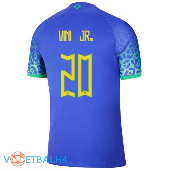 Brazilië (VINI JR. 20) voetbal jerseys uit blauw wereldbeker 2022