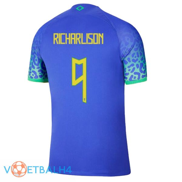 Brazilië (RICHARLISON 9) voetbal jerseys uit blauw wereldbeker 2022