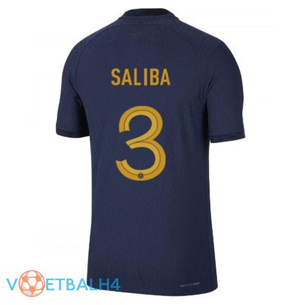 Frankrijk (SALIBA 3) voetbal jerseys thuis blauw koninklijk wereldbeker 2022