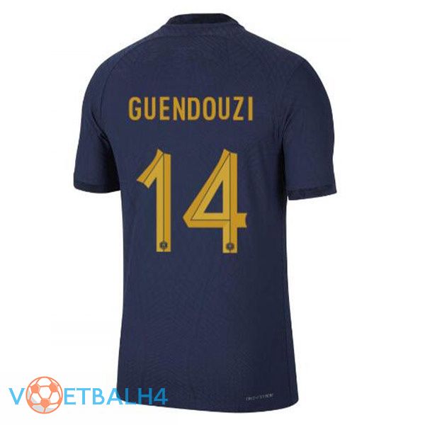 Frankrijk (GUENDOUZI 14) voetbal jerseys thuis blauw koninklijk wereldbeker 2022