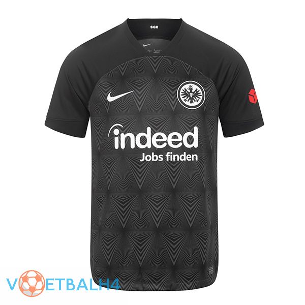 Eintracht Frankfurt voetbal jersey uit zwart 2022/2023