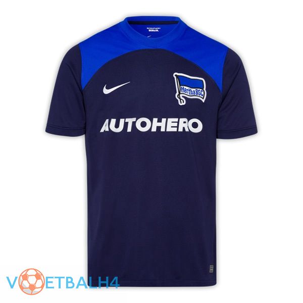 Hertha BSC voetbal jerseys uit blauw 2022-2023