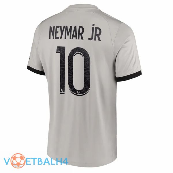 Paris PSG (Neymar Jr 10) voetbal jersey uit grijs 2022/2023