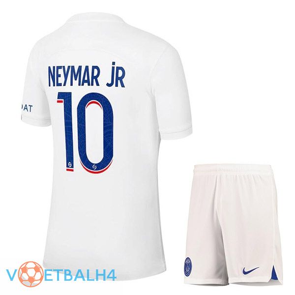 Paris PSG (NEYMAR JR 10) kinderen voetbal jerseys derde wit 2022-2023