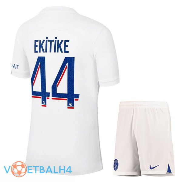 Paris PSG (EKITIKE 44) kinderen voetbal jerseys derde wit 2022-2023