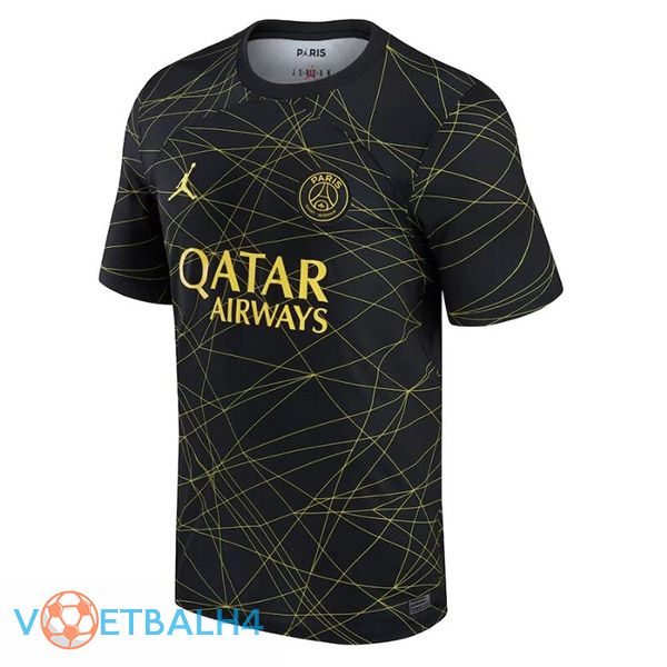 Paris PSG voetbal jersey vierde zwart 2022/2023