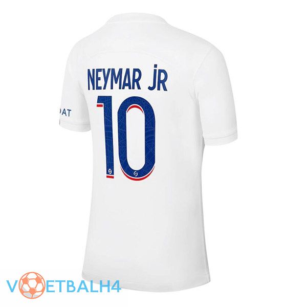 Paris PSG (NEYMAR JR 10) voetbal jerseys derde wit 2022-2023