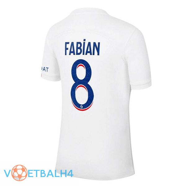 Paris PSG (FABIAN 8) voetbal jerseys derde wit 2022-2023