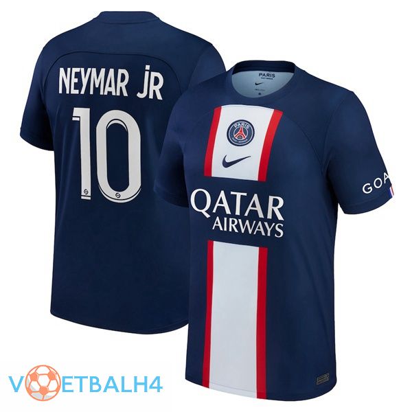 Paris PSG (Neymar Jr 10) voetbal jerseys thuis blauw koninklijk 2022-2023