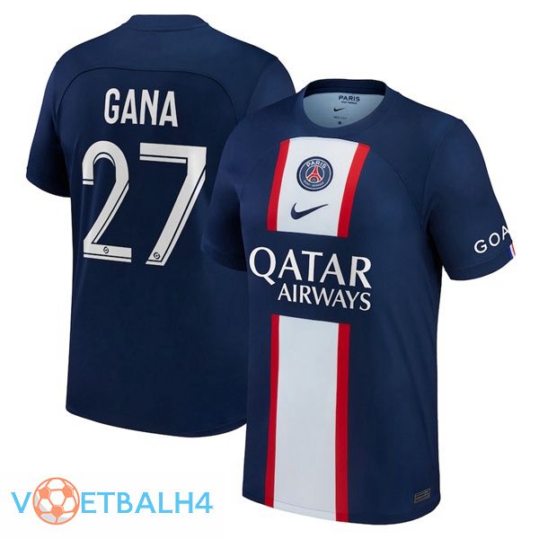 Paris PSG (Gana 27) voetbal jerseys thuis blauw koninklijk 2022-2023