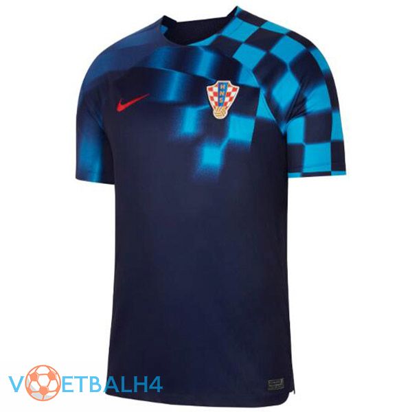 Kroatië voetbal jerseys uit zwart blauw 2022-2023