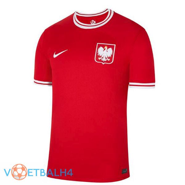 Poland voetbal jerseys uit rood 2022-2023