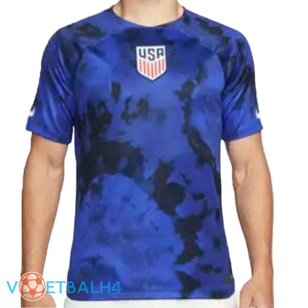 USA voetbal jerseys uit blauw 2022-2023