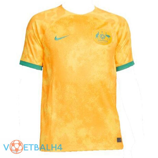 Australia voetbal jersey thuis geel 2022/2023