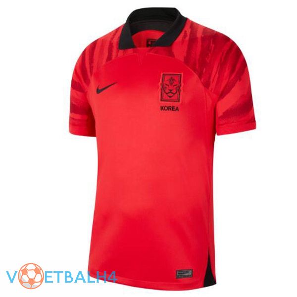 South Korea voetbal jersey thuis rood 2022/2023