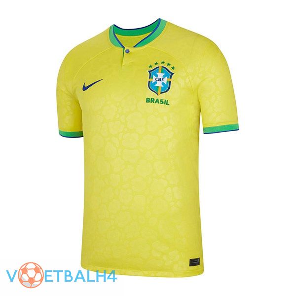 Brazilië voetbal jersey thuis geel 2022/2023