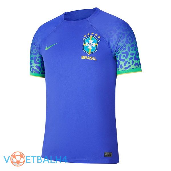 Brazilië voetbal jersey uit blauw 2022/2023