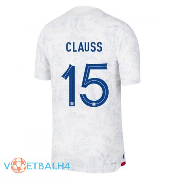 Frankrijk (CLAUSS 15) voetbal jerseys uit wit 2022-2023