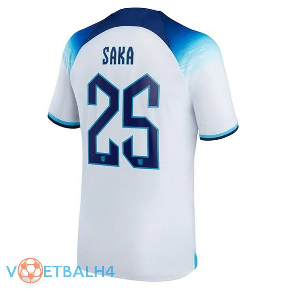 Engeland (SAKA 25) voetbal jerseys thuis wit 2022-2023