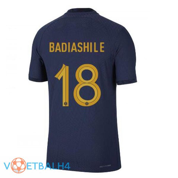 Frankrijk (BADIASHILE 18) voetbal jerseys thuis blauw koninklijk 2022-2023