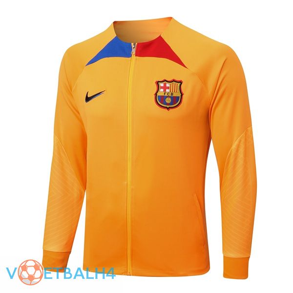 FC Barcelona trainingsjack oranje 2022/2023