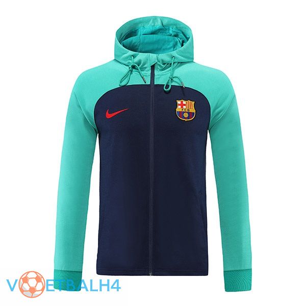 FC Barcelona trainingsjack Hoodie groente 2022/2023