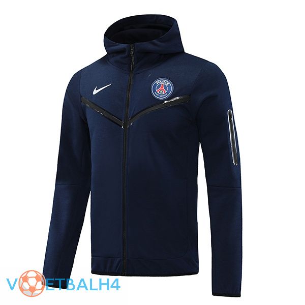 Paris PSG trainingsjack Hoodie blauw koninklijk 2022-2023