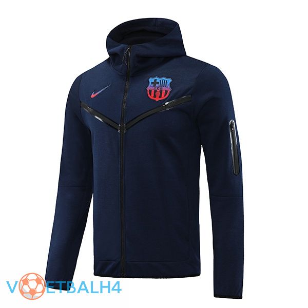 FC Barcelona trainingsjack Hoodie blauw koninklijk 2022-2023