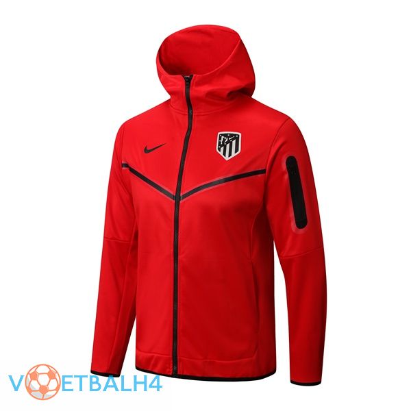 Atletico Madrid trainingsjack Hoodie rood 2022/2023