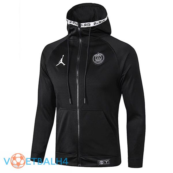 JORDAN Paris PSG trainingsjack Hoodie zwart 2022/2023