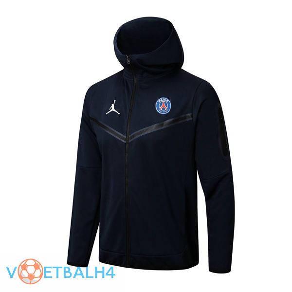 JORDAN Paris PSG trainingsjack Hoodie blauw koninklijk 2022/2023