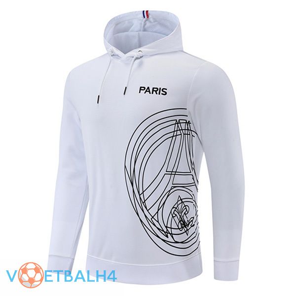 JORDAN Paris PSG trainingsjack Hoodie wit 2022/2023