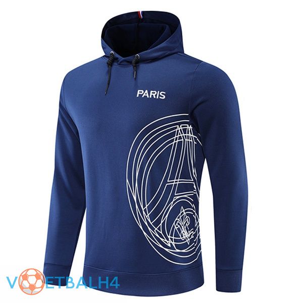 JORDAN Paris PSG trainingsjack Hoodie blauw koninklijk 2022/2023