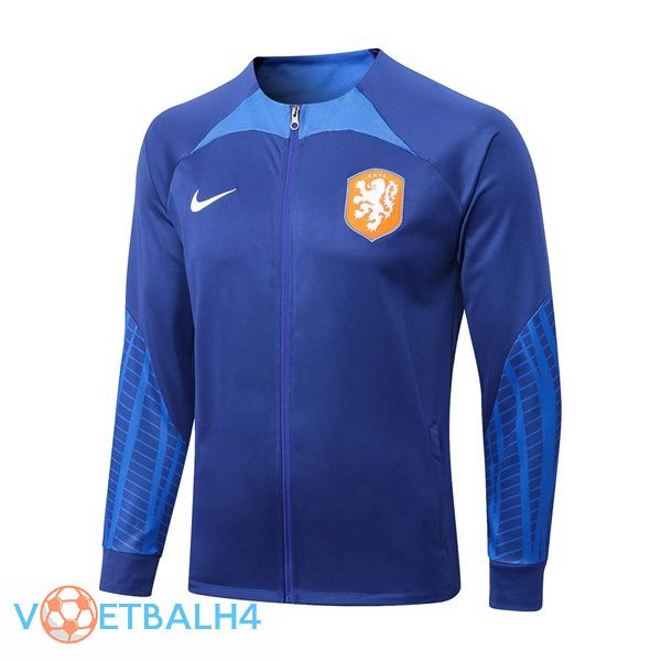 Nederland trainingsjack blauw 2022-2023