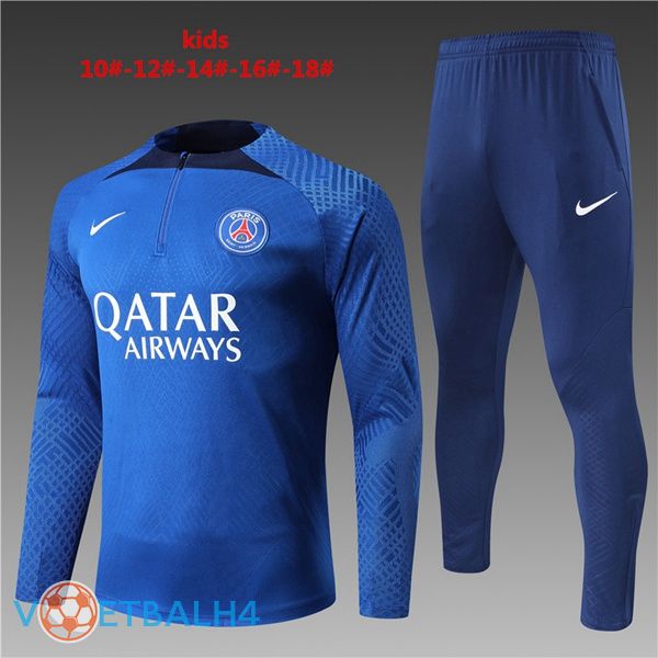 Paris PSG kinderen trainingspak blauw 2022-2023