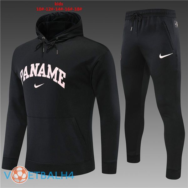 Paris PSG trainingsjack Hoodie PANAME kinderen zwart 2022/2023