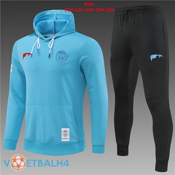 Paris PSG kinderen trainingspak Hoodie blauw 2022/2023